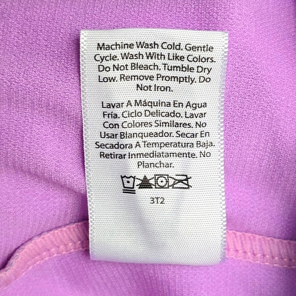 ๐ Girls Mermaid Shimmer Pastel Colors One-Piece Swimsuit Crisscross Back 14/16 - Picture 14 of 16